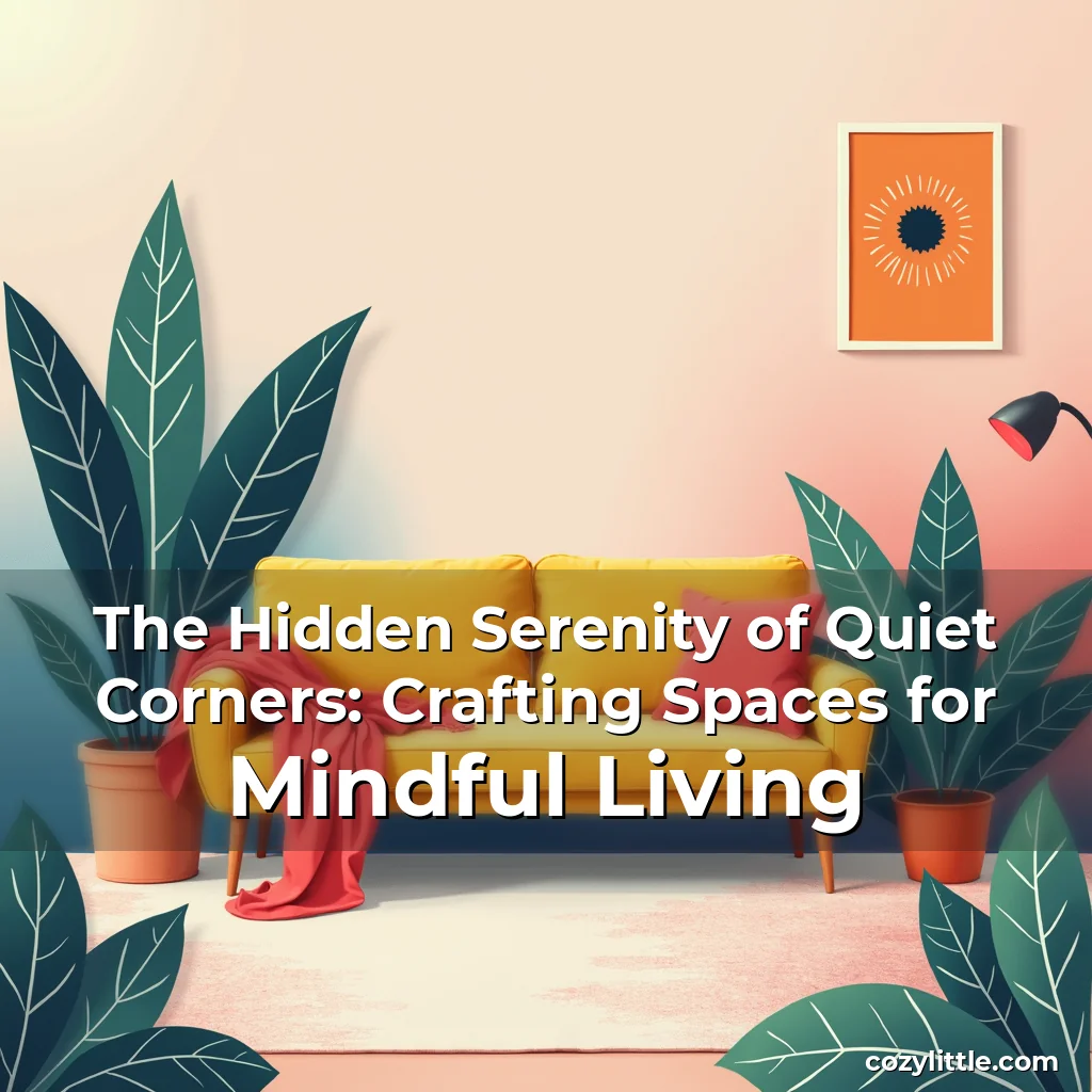 Read more about the article The Hidden Serenity of Quiet Corners: Crafting Spaces for Mindful Living