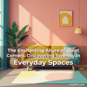 Read more about the article The Enchanting Allure of Quiet Corners: Discovering Serenity in Everyday Spaces