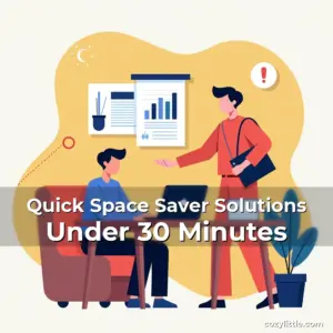 Artistic representation for Quick Space Saver Solutions Under 30 Minutes