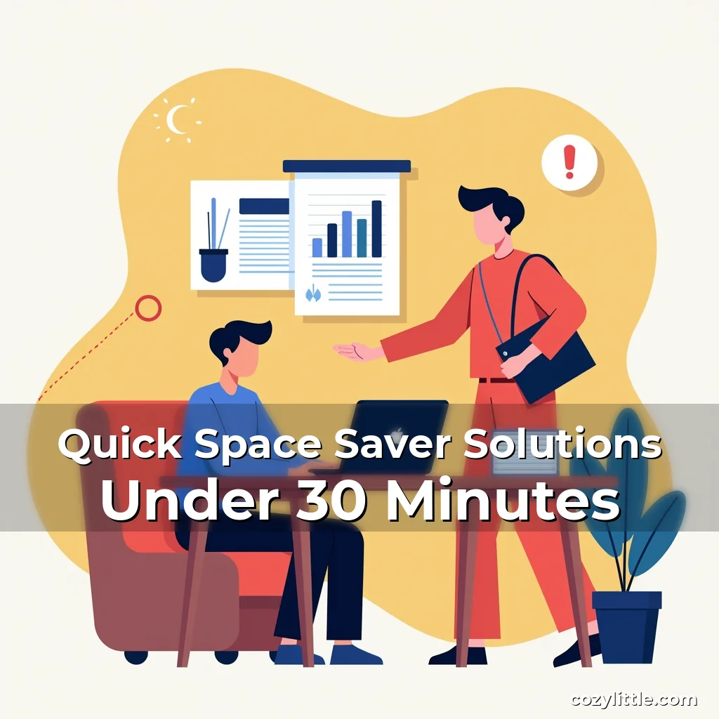 Artistic representation for Quick Space Saver Solutions Under 30 Minutes