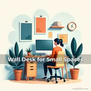 Artistic representation for Wall Desk for Small Spaces