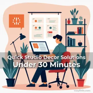 Artistic representation for Quick Studio Decor Solutions Under 30 Minutes