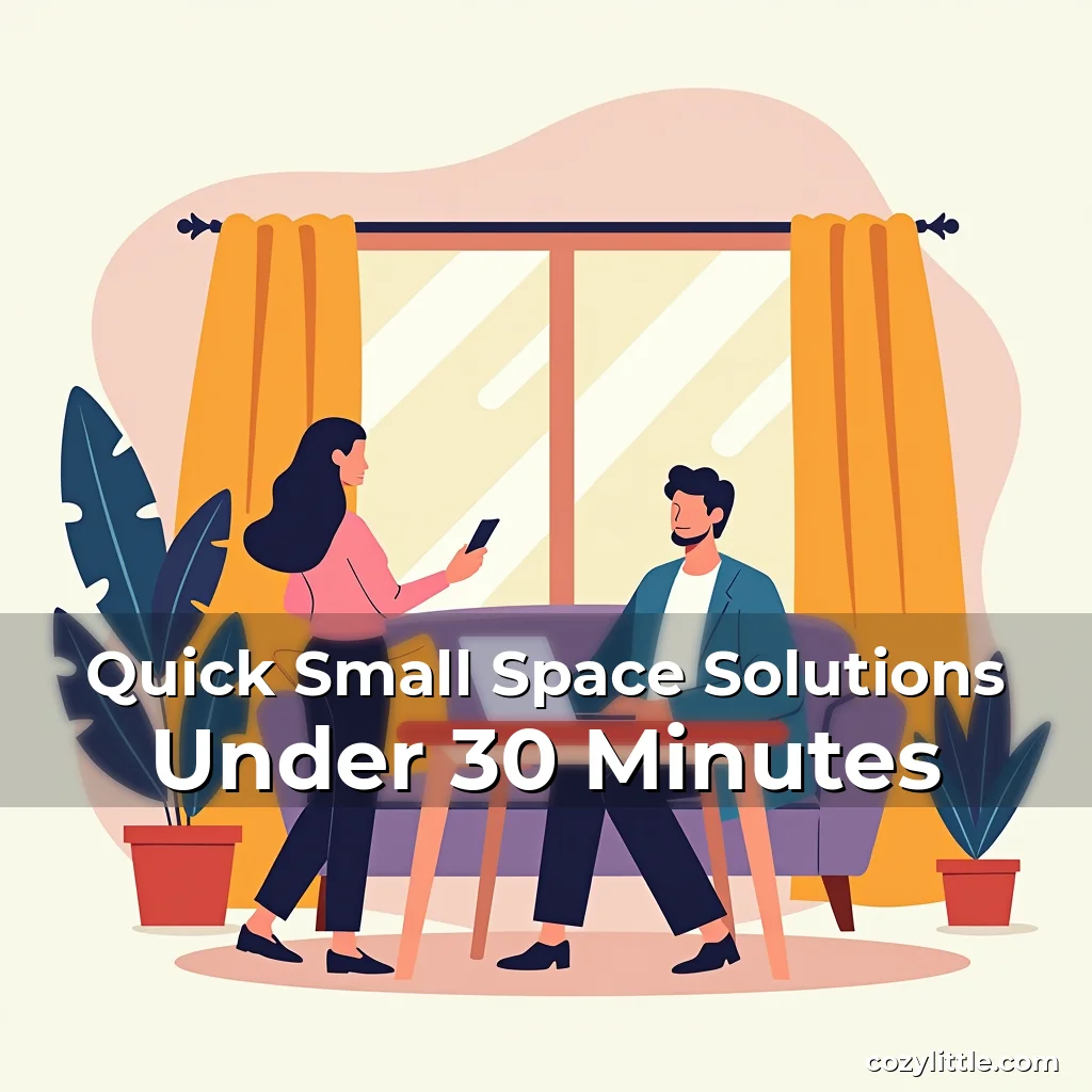 Artistic representation for Quick Small Space Solutions Under 30 Minutes