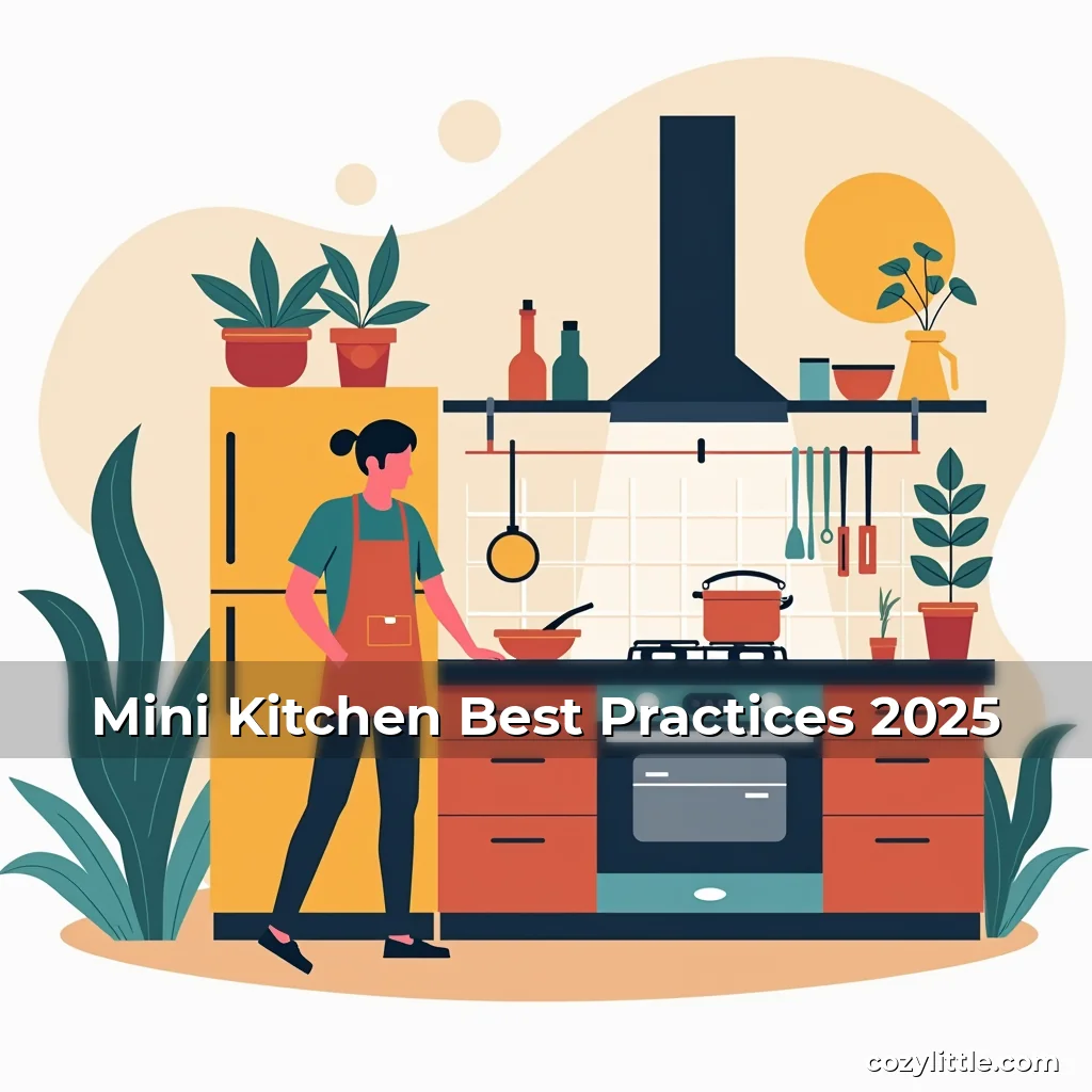 Artistic representation for Mini Kitchen Best Practices 2025