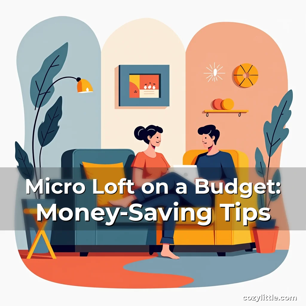 Artistic representation for Micro Loft on a Budget: Money-Saving Tips