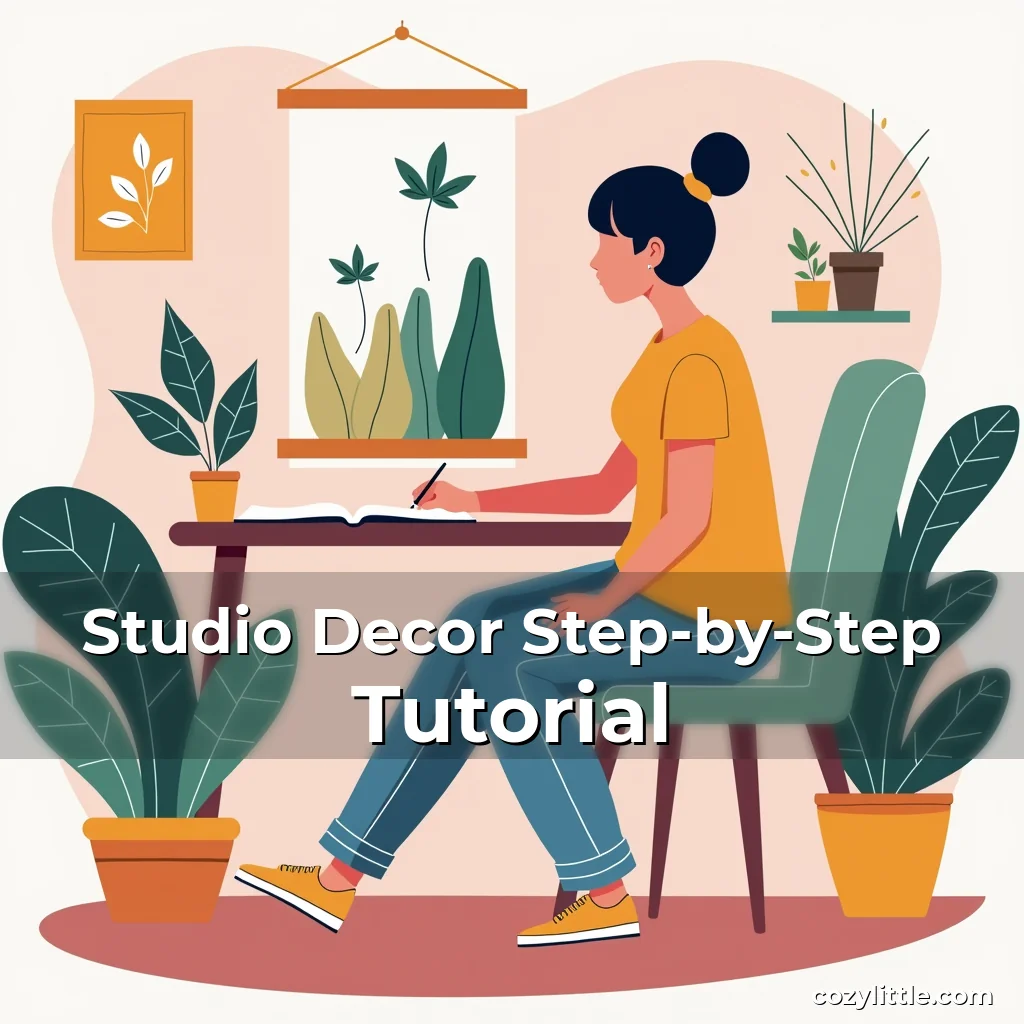 Artistic representation for Studio Decor Step-by-Step Tutorial