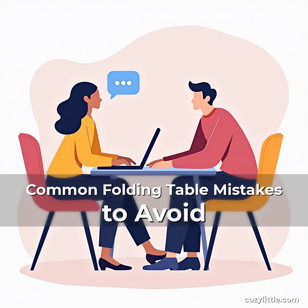 Artistic representation for Common Folding Table Mistakes to Avoid