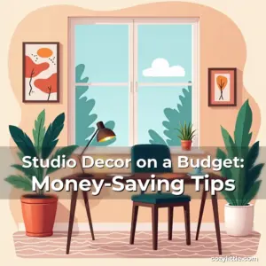 Artistic representation for Studio Decor on a Budget: Money-Saving Tips