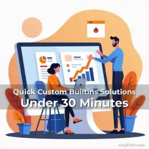 Artistic representation for Quick Custom Builtins Solutions Under 30 Minutes