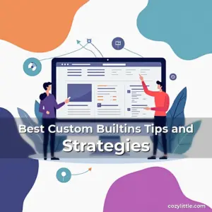 Artistic representation for Best Custom Builtins Tips and Strategies