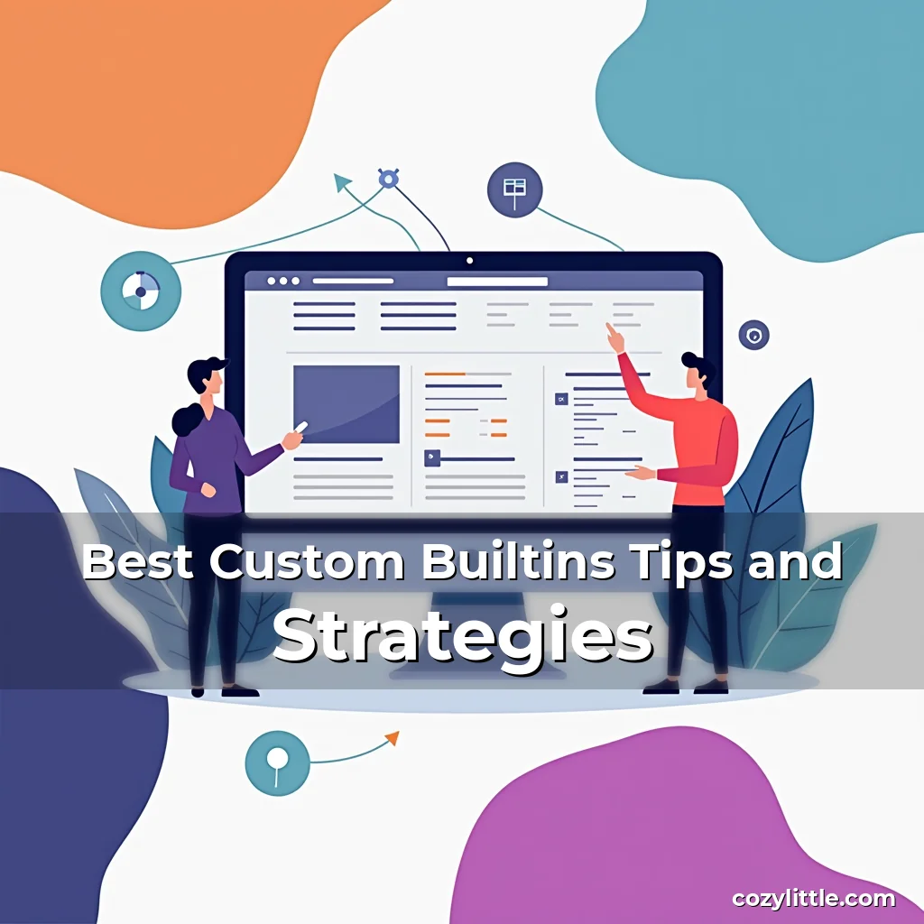 Artistic representation for Best Custom Builtins Tips and Strategies