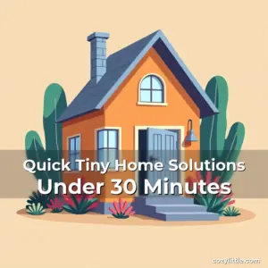 Artistic representation for Quick Tiny Home Solutions Under 30 Minutes