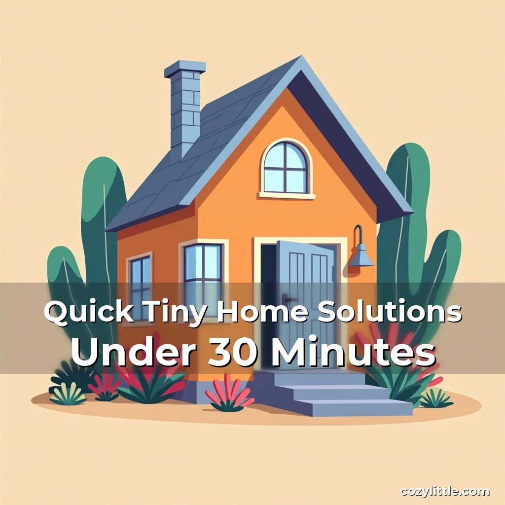 Artistic representation for Quick Tiny Home Solutions Under 30 Minutes