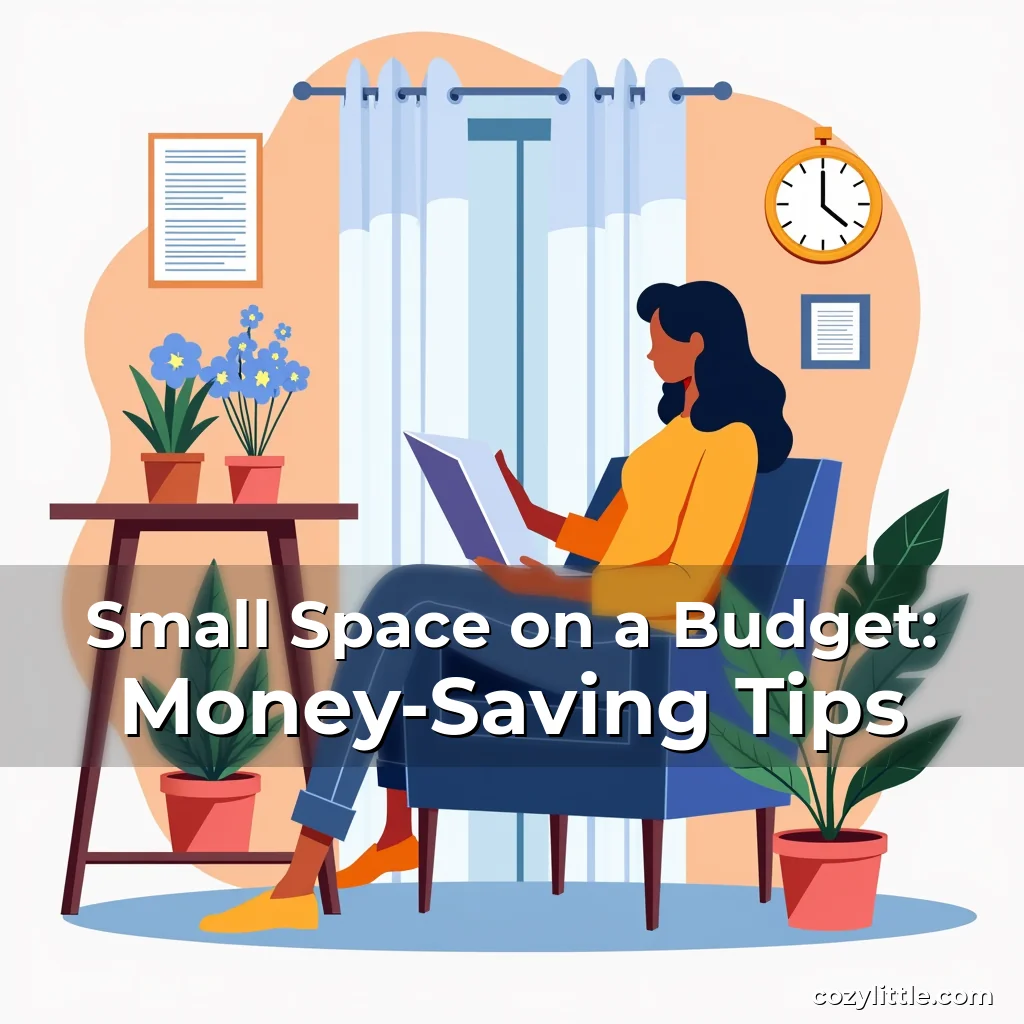Artistic representation for Small Space on a Budget: Money-Saving Tips