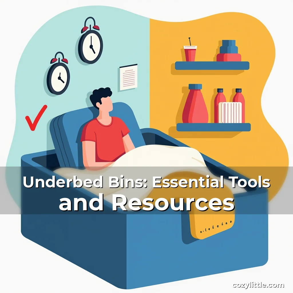 Artistic representation for Underbed Bins: Essential Tools and Resources