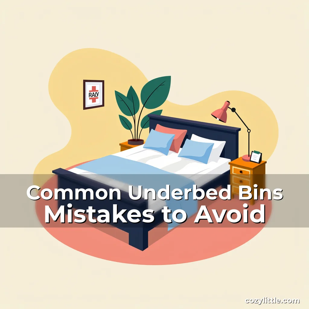 Artistic representation for Common Underbed Bins Mistakes to Avoid