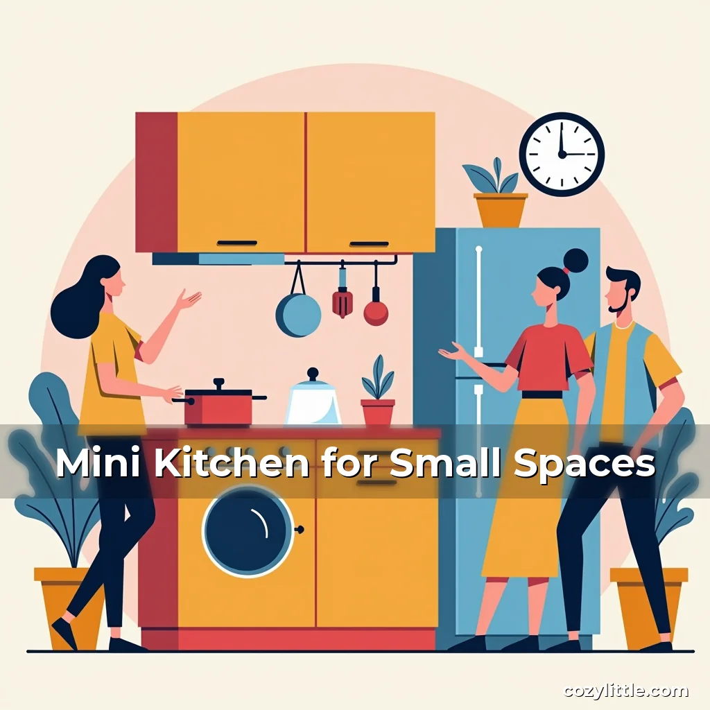 Artistic representation for Mini Kitchen for Small Spaces