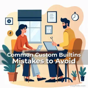 Artistic representation for Common Custom Builtins Mistakes to Avoid