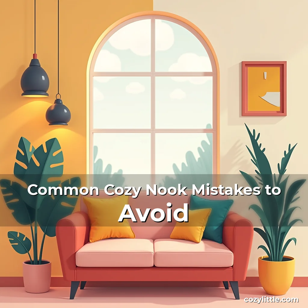 Artistic representation for Common Cozy Nook Mistakes to Avoid