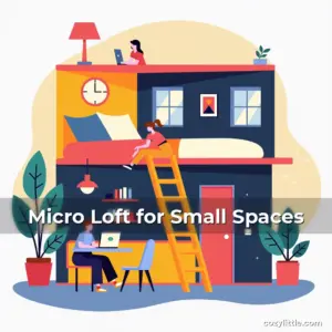 Artistic representation for Micro Loft for Small Spaces
