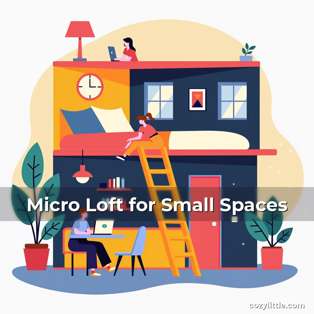 Artistic representation for Micro Loft for Small Spaces