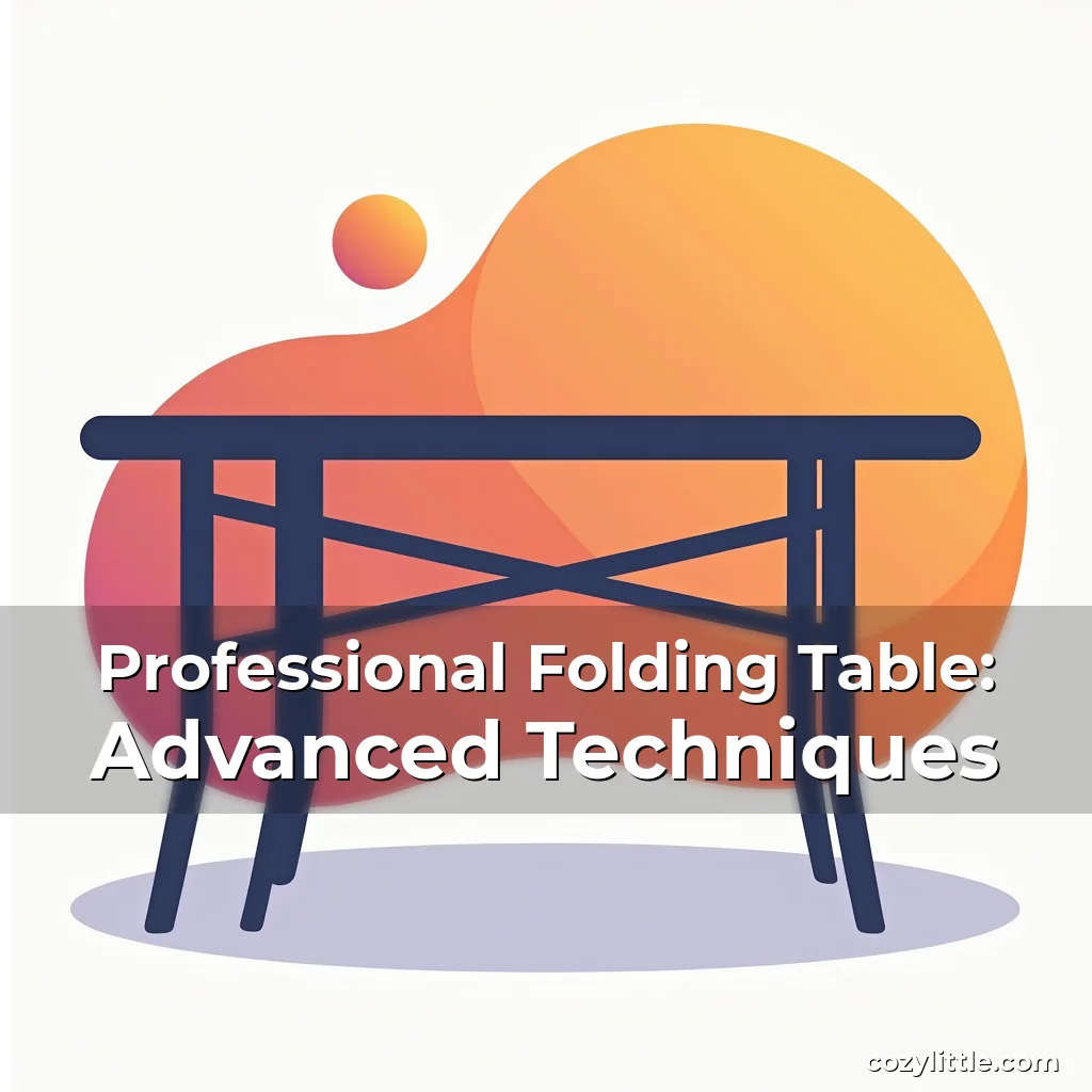 Artistic representation for Professional Folding Table: Advanced Techniques