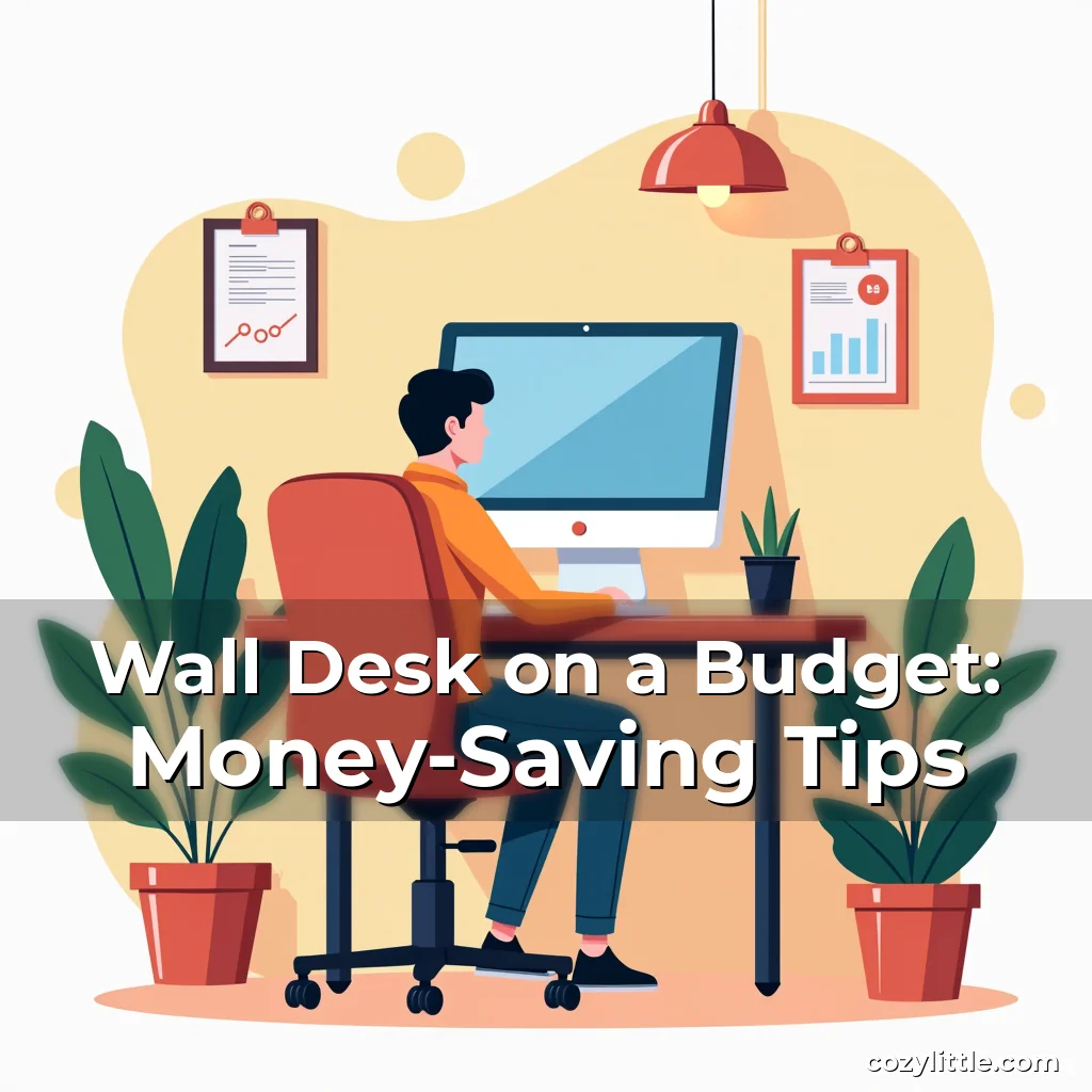 Artistic representation for Wall Desk on a Budget: Money-Saving Tips