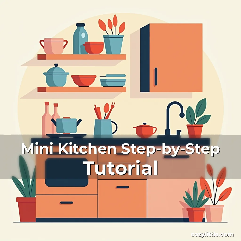 Artistic representation for Mini Kitchen Step-by-Step Tutorial