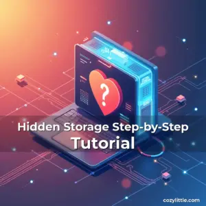 Artistic representation for Hidden Storage Step-by-Step Tutorial
