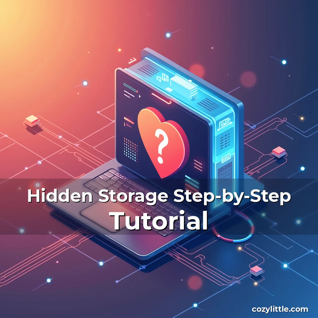 Artistic representation for Hidden Storage Step-by-Step Tutorial