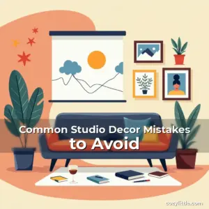 Artistic representation for Common Studio Decor Mistakes to Avoid