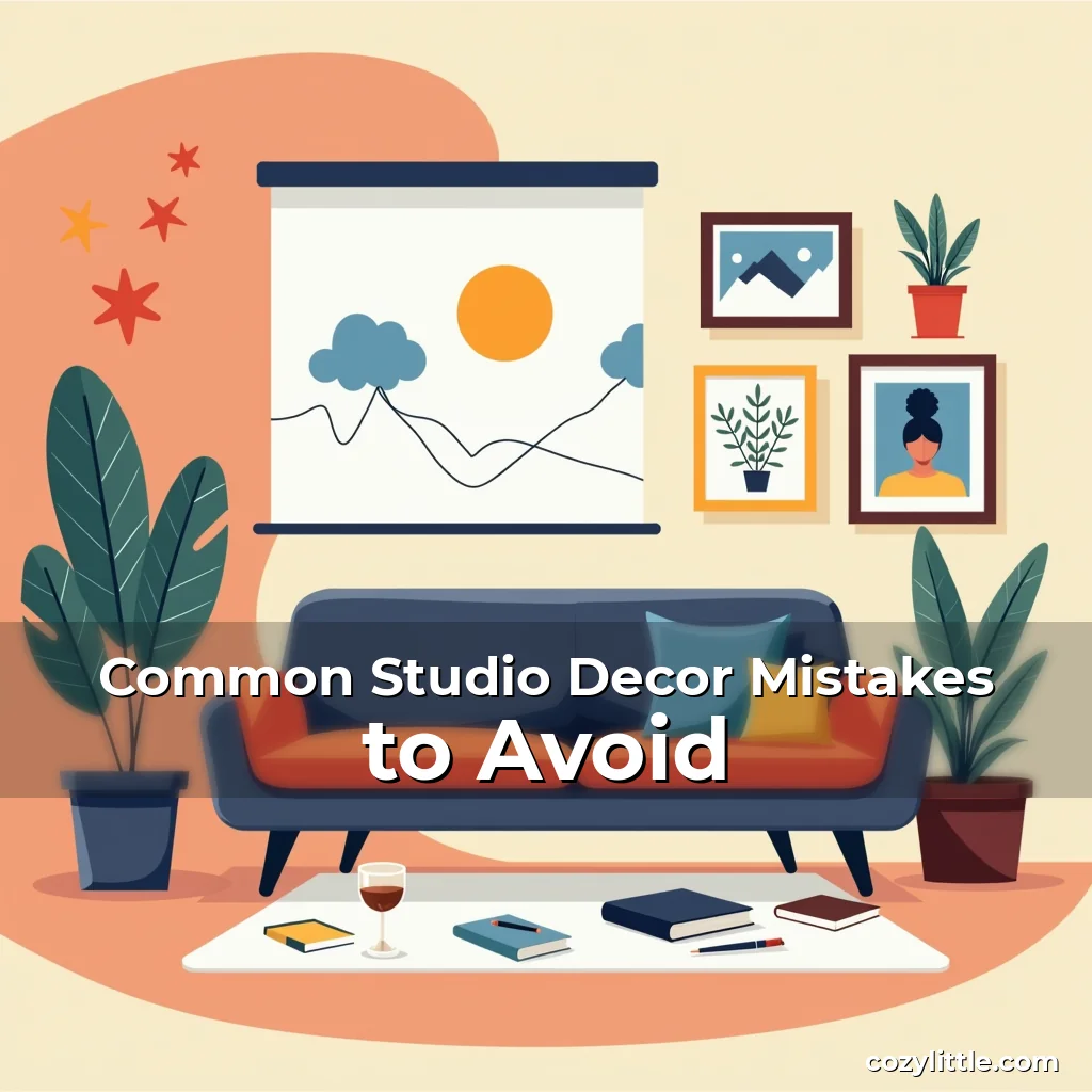 Artistic representation for Common Studio Decor Mistakes to Avoid