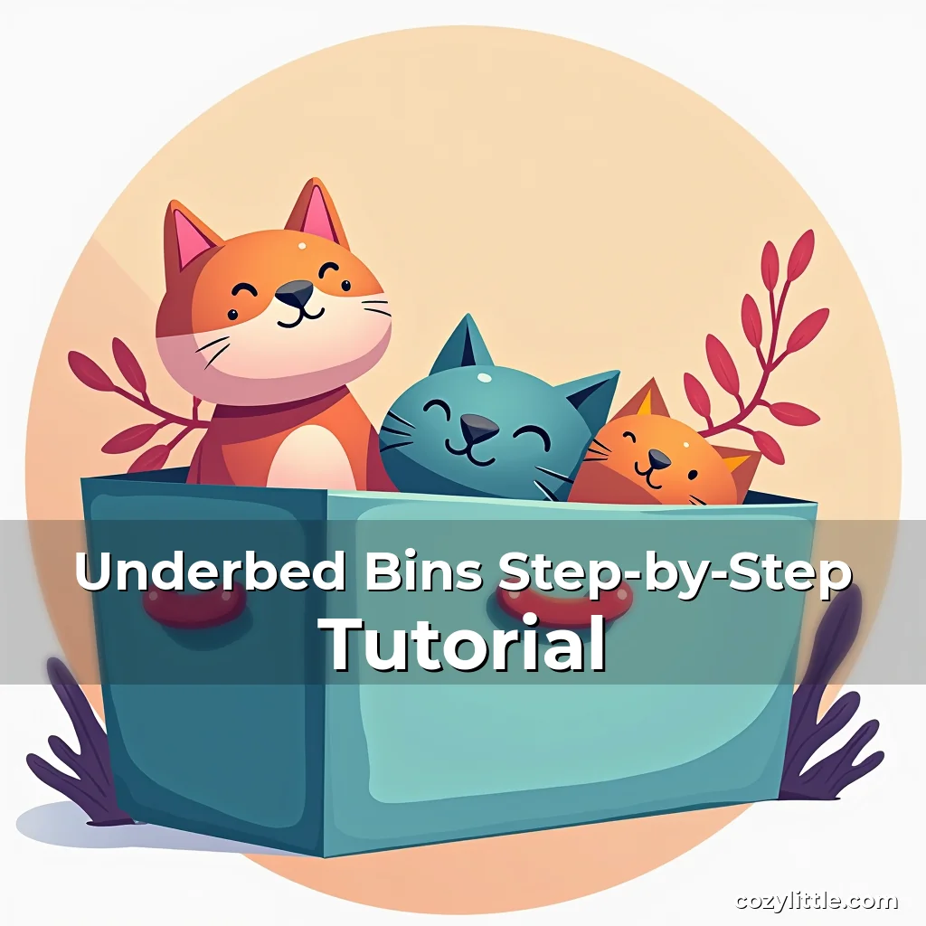 Artistic representation for Underbed Bins Step-by-Step Tutorial