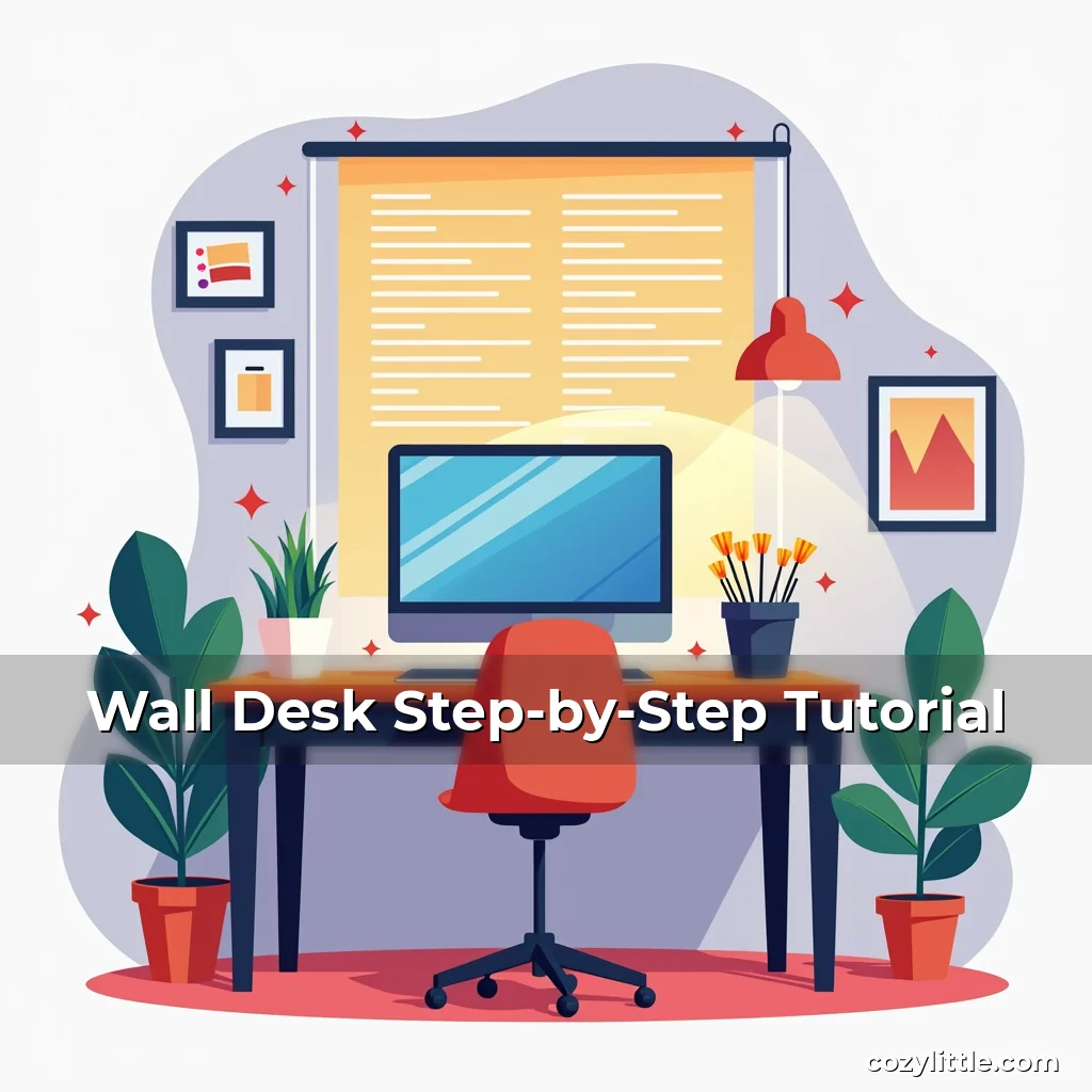 Artistic representation for Wall Desk Step-by-Step Tutorial