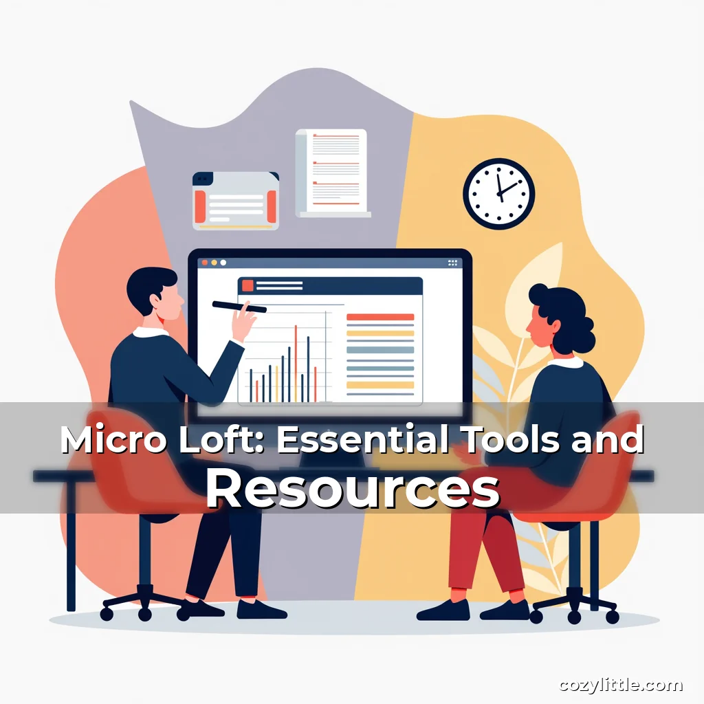 Artistic representation for Micro Loft: Essential Tools and Resources